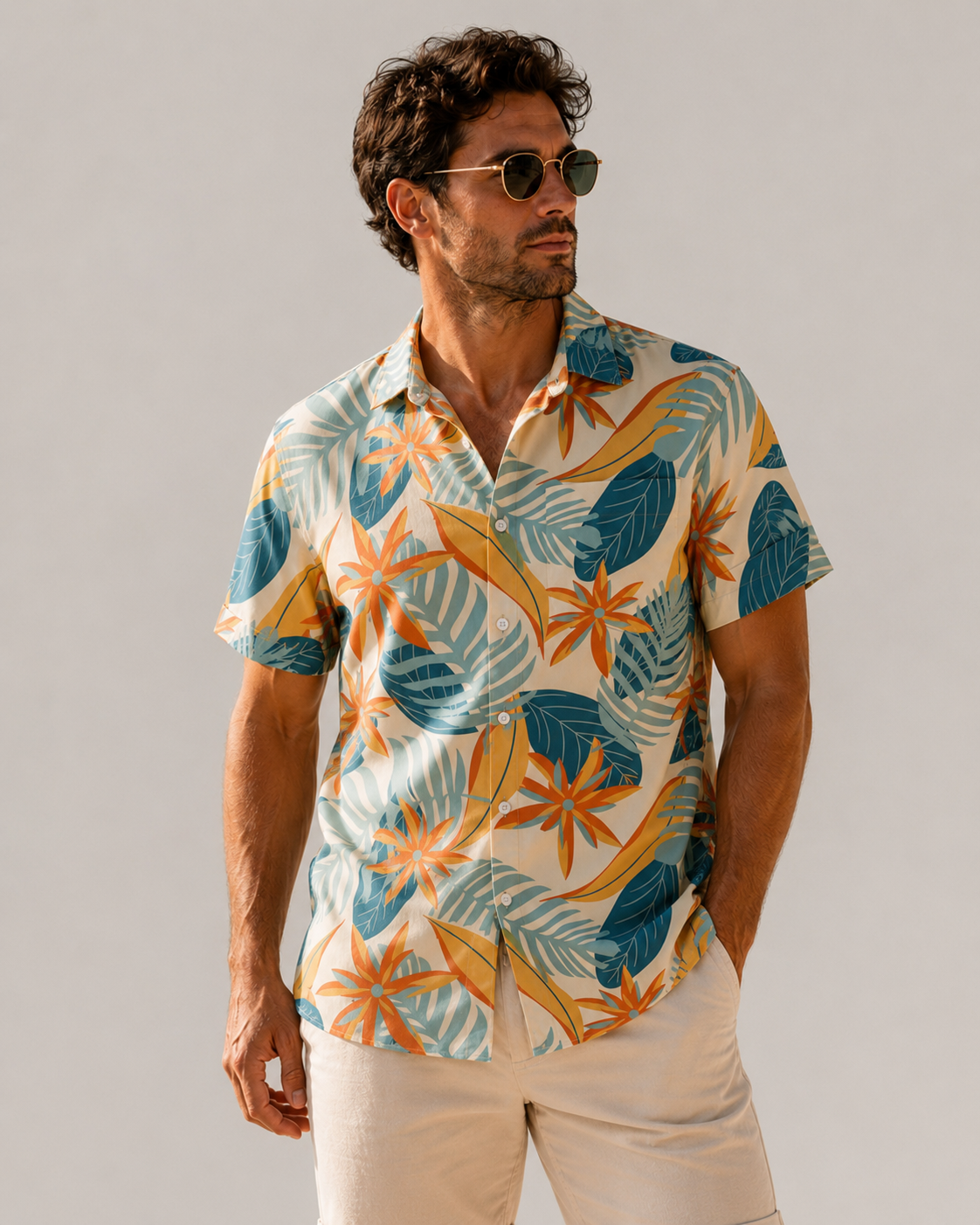 Camisas hawaianas de flores