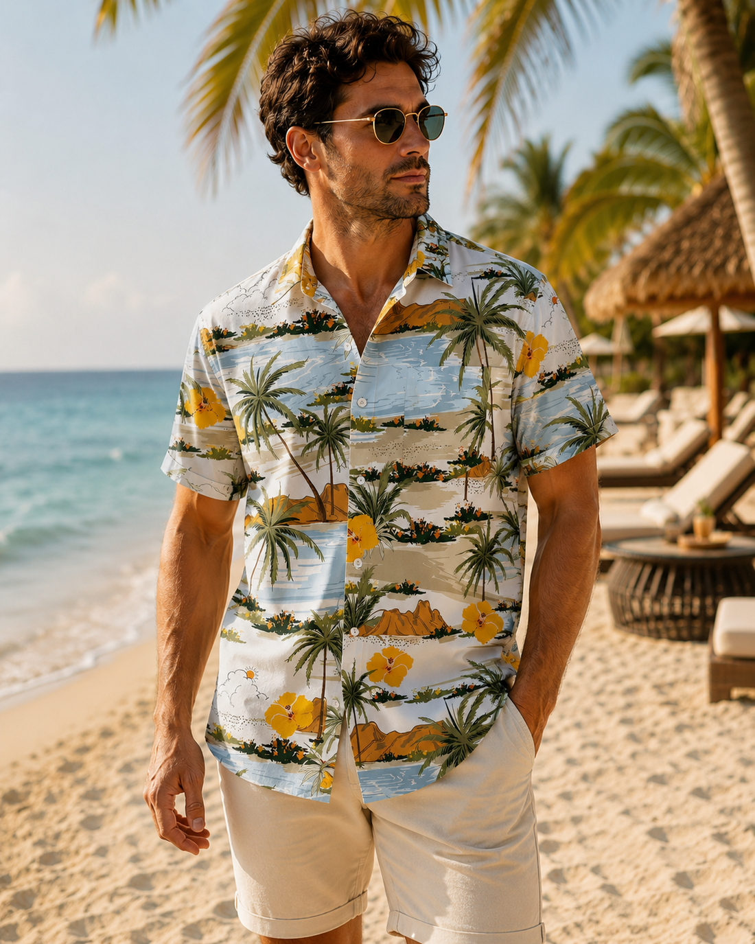 Camisas hawaianas de flores