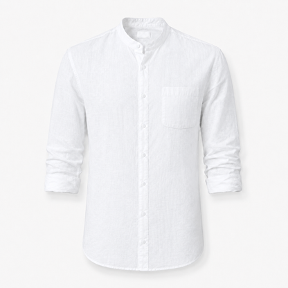 Camisa Siena Texturizada/Cuello Mao