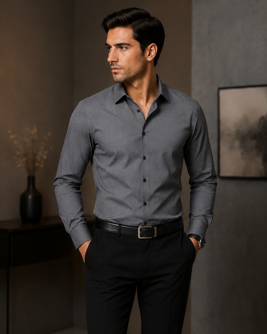 Camisa de lino primavera/verano