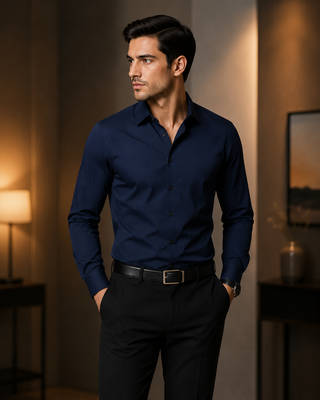Camisa de lino primavera/verano