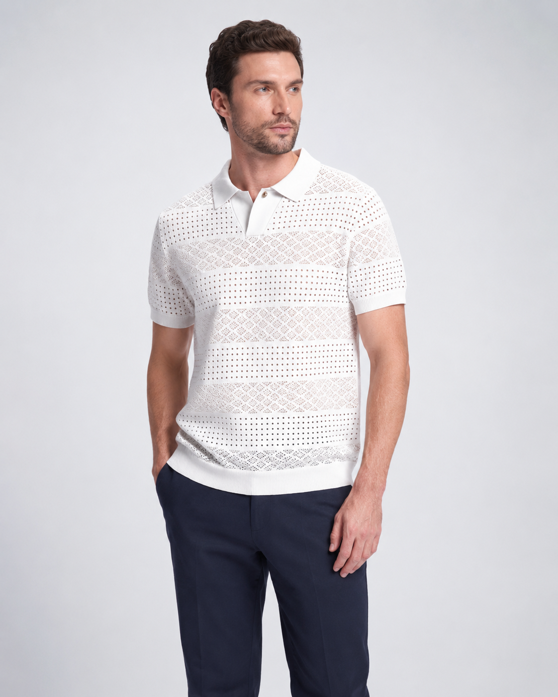 Polo De Rayas Slim