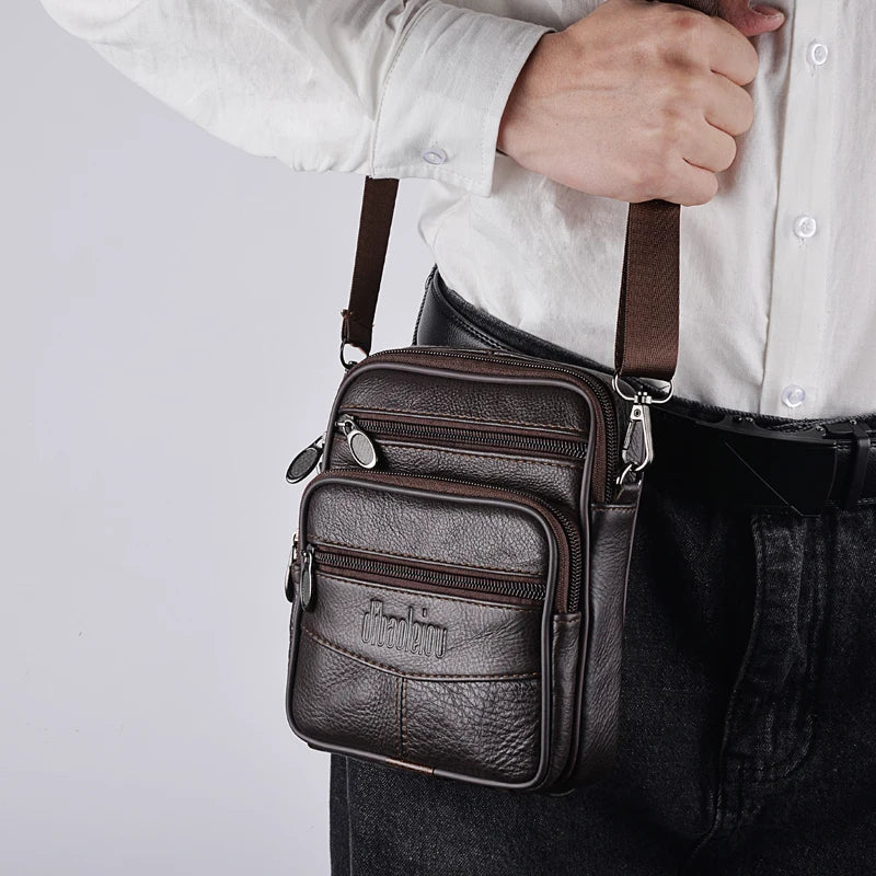 Bolso cruzado de cuero