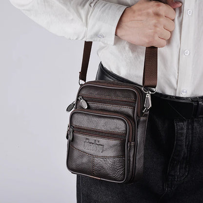 Bolso cruzado de cuero