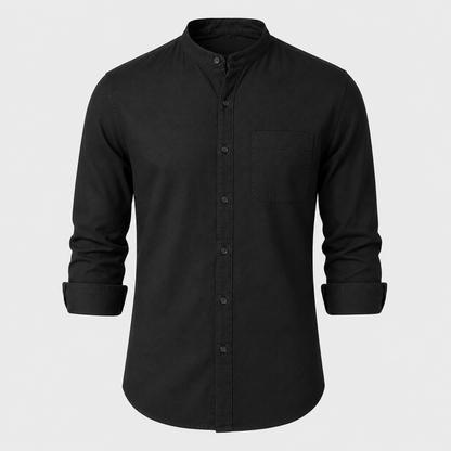 Camisa Siena Texturizada/Cuello Mao
