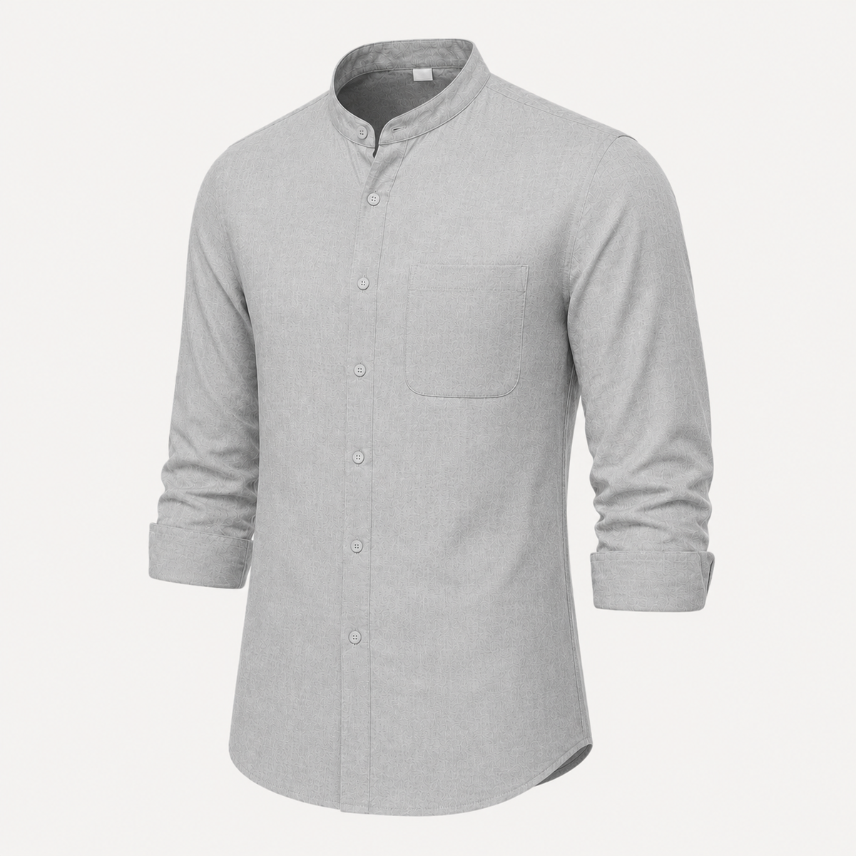 Camisa Siena Texturizada/Cuello Mao