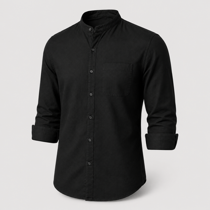 Camisa Siena Texturizada/Cuello Mao