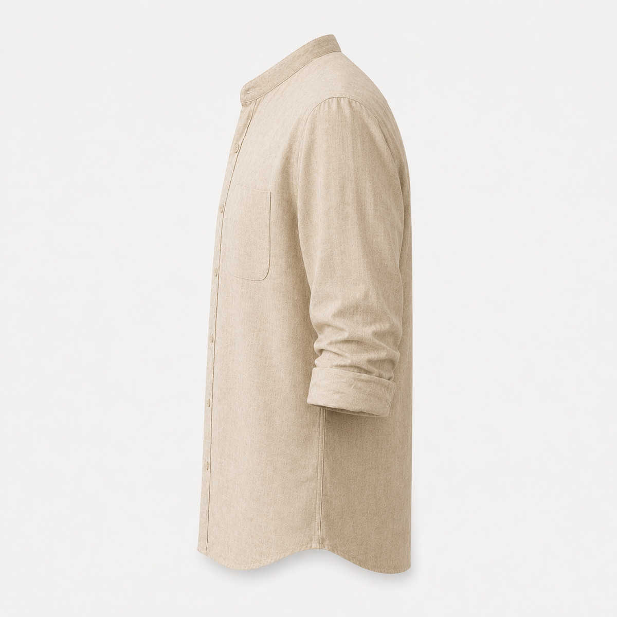 Camisa Siena Texturizada/Cuello Mao