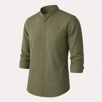 Camisa Siena Texturizada/Cuello Mao