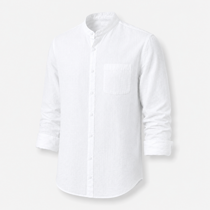 Camisa Siena Texturizada/Cuello Mao