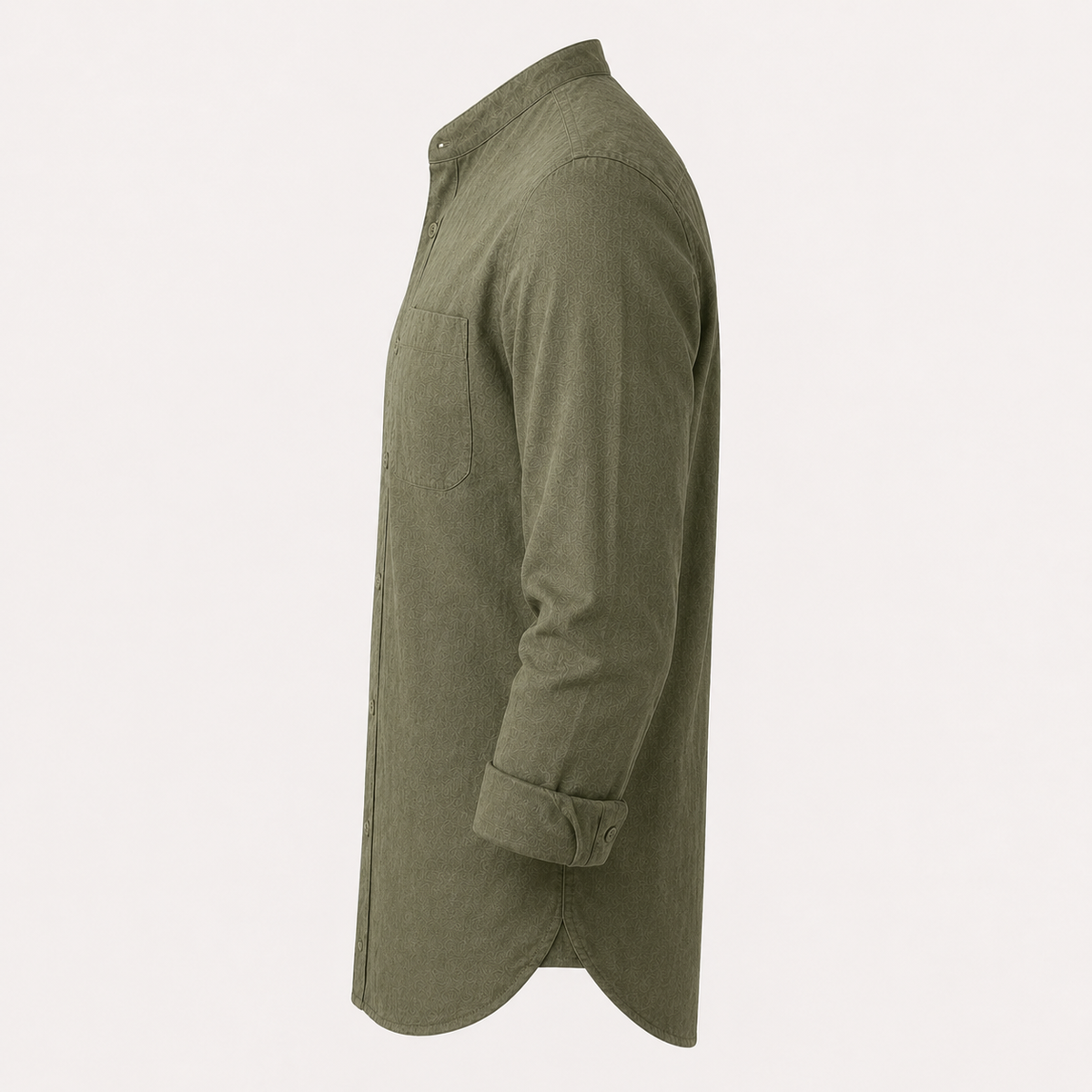 Camisa Siena Texturizada/Cuello Mao