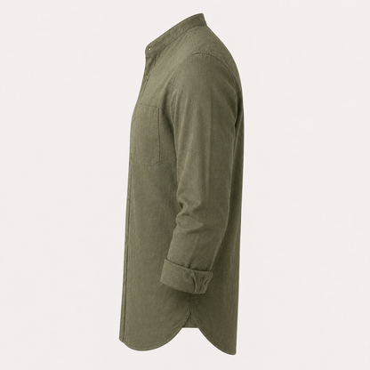 Camisa Siena Texturizada/Cuello Mao