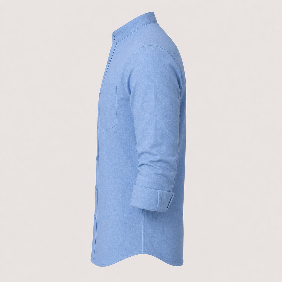Camisa Siena Texturizada/Cuello Mao