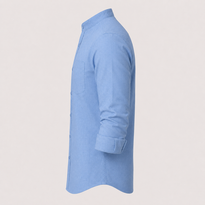 Camisa Siena Texturizada/Cuello Mao