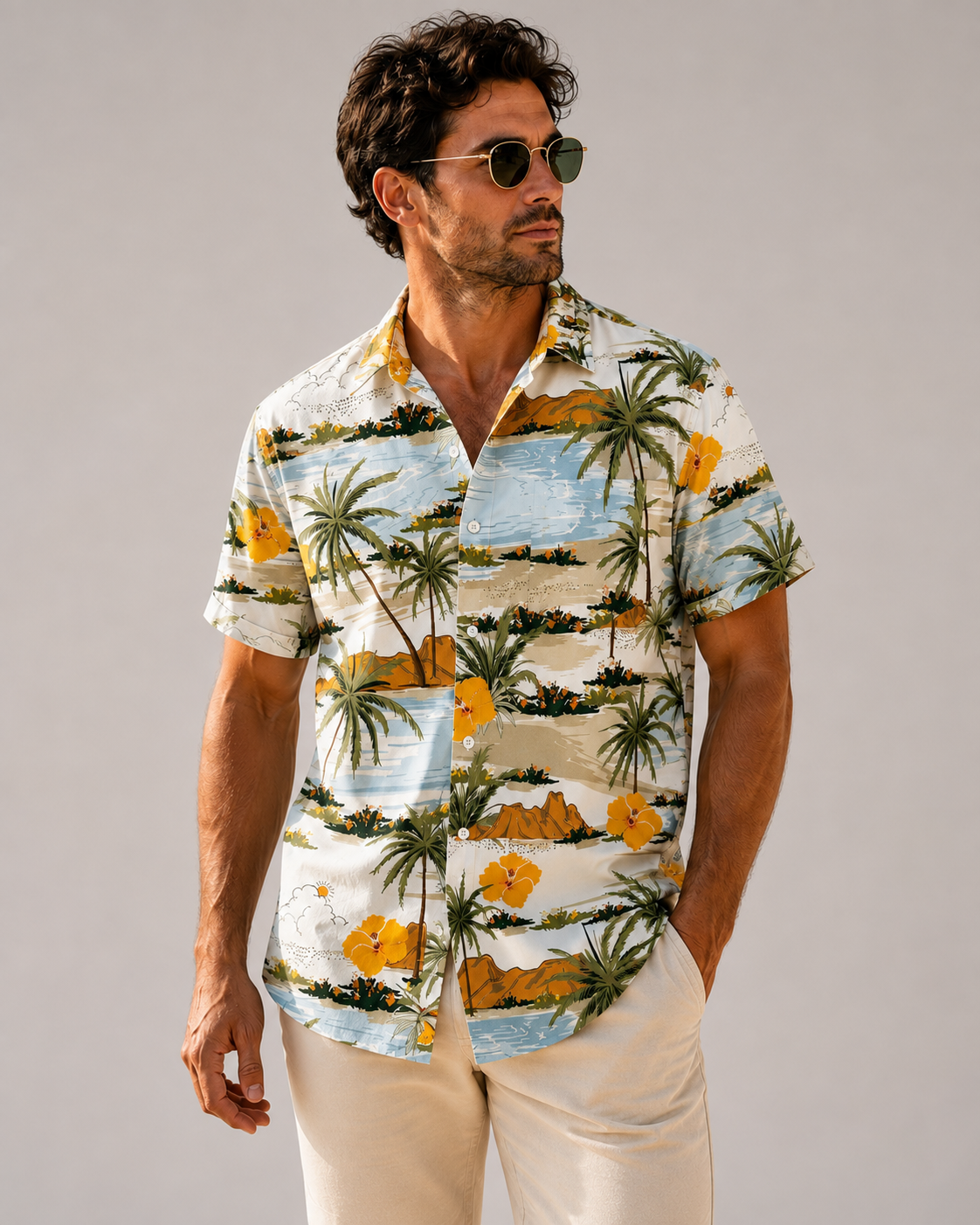 Camisas hawaianas de flores
