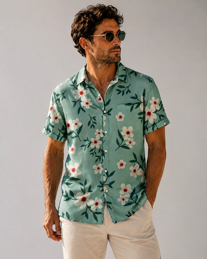 Camisas hawaianas de flores